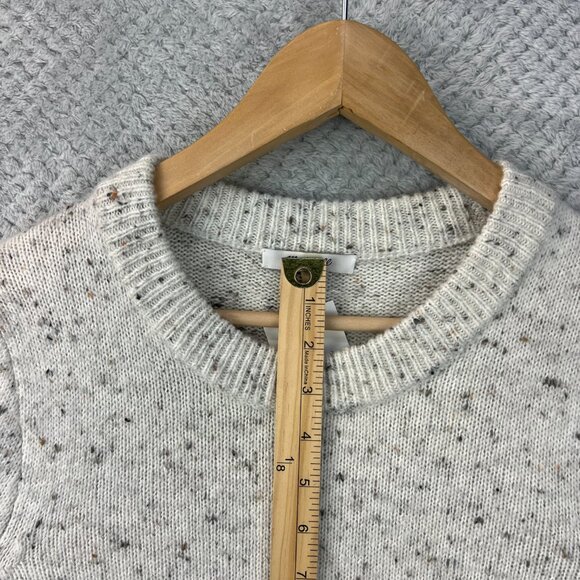 NEW MADEWELL DONEGAL SNOW SWEATER DRESS BUTTON SLEEVE Knit Wool Blend Sz Large - Picture 8 of 14